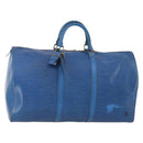 LOUIS VUITTON Epi Keepall 50 Boston tas blauw M42965 LV Auth 179600-1