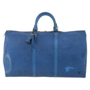 LOUIS VUITTON Epi Keepall 50 Boston tas blauw M42965 LV Auth 179600-13