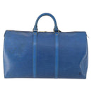 LOUIS VUITTON Epi Keepall 50 Boston tas blauw M42965 LV Auth 179600-2