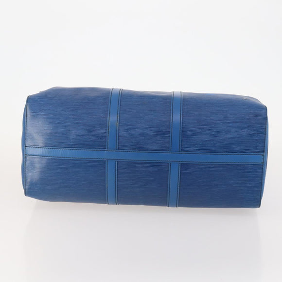 LOUIS VUITTON Epi Keepall 50 Boston tas blauw M42965 LV Auth 179600