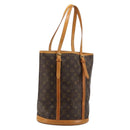 LOUIS VUITTON Monogram Bucket GM Shoulder Bag M42236 LV Auth 179601-1