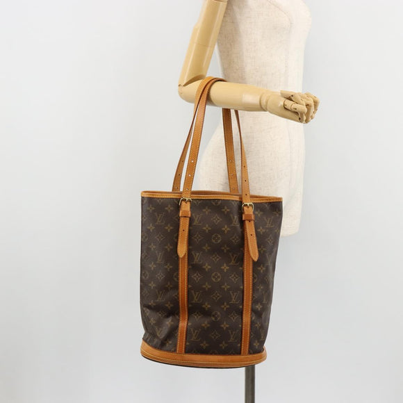LOUIS VUITTON Monogram Bucket GM Shoulder Bag M42236 LV Auth 179601