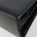 Salvatore Ferragamo Gancini Hand Bag Leather 2way Black Gold Auth 179604-12