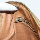 CELINE Macadam Canvas Hand Bag PVC Leather Brown Gold Auth 179609-19