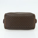 CELINE Macadam Canvas Hand Bag PVC Leather Brown Gold Auth 179609-9