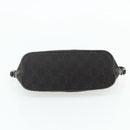 GUCCI GG Canvas Accessory Pouch Dark Brown Silver 07198 Auth 179616A-5