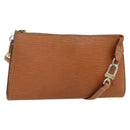 LOUIS VUITTON Epi Pochette Accessoires Pouch Brown M52953 LV Auth 179623-1