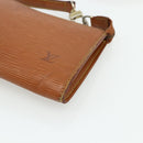 LOUIS VUITTON Epi Pochette Accessoires Pouch Brown M52953 LV Auth 179623-9