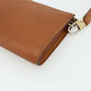 LOUIS VUITTON Epi Pochette Accessoires Pouch Brown M52953 LV Auth 179623-15