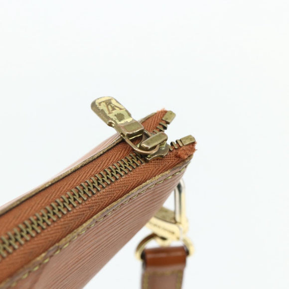 LOUIS VUITTON Epi Pochette Accessoires Pouch Brown M52953 LV Auth 179623