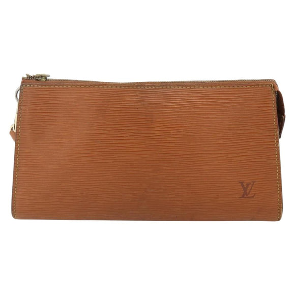 LOUIS VUITTON Epi Pochette Accessoires Pouch Brown M52953 LV Auth 179623