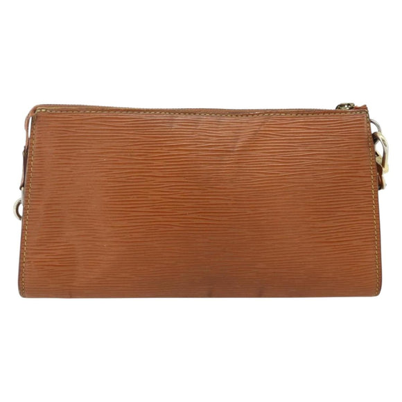 LOUIS VUITTON Epi Pochette Accessoires Pouch Brown M52953 LV Auth 179623