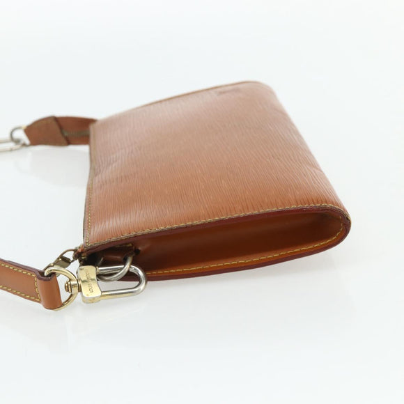 LOUIS VUITTON Epi Pochette Accessoires Pouch Brown M52953 LV Auth 179623