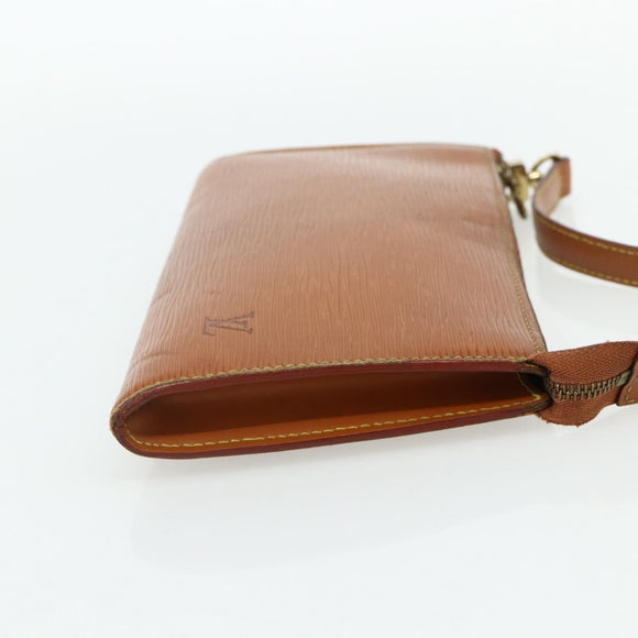 LOUIS VUITTON Epi Pochette Accessoires Pouch Brown M52953 LV Auth 179623