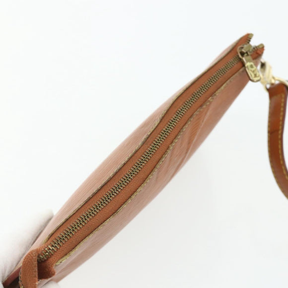 LOUIS VUITTON Epi Pochette Accessoires Pouch Brown M52953 LV Auth 179623