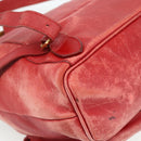 GUCCI Bamboo Backpack Leather Red Gold 000 2023 0016 Auth 179624-17