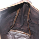 FENDI Zucca Canvas Hand Bag Brown Black Auth 179625-19