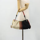 BOTTEGA VENETA Shoulder Bag Canvas Multicolor Silver Auth 179627A-20