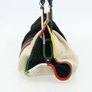 BOTTEGA VENETA Shoulder Bag Canvas Multicolor Silver Auth 179627A-3