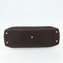 GUCCI GG Canvas Guccissima Hand Bag Leather Dark Brown Gold 145784 Auth 179628-9