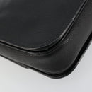 Miu Miu Shoulder Bag Leather Black Gold Auth 179629A-13
