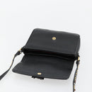 Miu Miu Shoulder Bag Leather Black Gold Auth 179629A-16