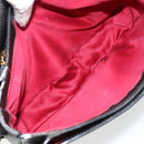Miu Miu Shoulder Bag Leather Black Gold Auth 179629A-18