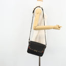 Miu Miu Shoulder Bag Leather Black Gold Auth 179629A-27