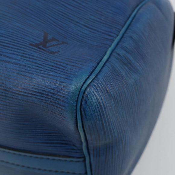 LOUIS VUITTON Epi Speedy 25 Hand Bag Toledo Blue M43015 LV Auth 179635