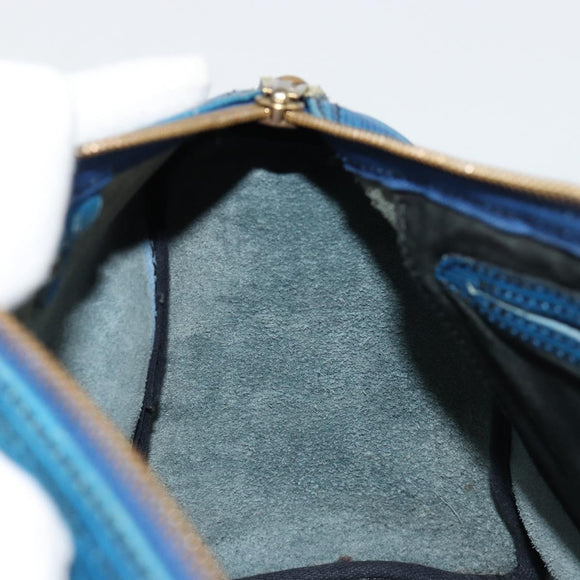 LOUIS VUITTON Epi Speedy 25 Hand Bag Toledo Blue M43015 LV Auth 179635