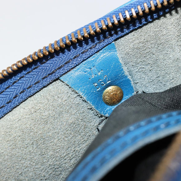 LOUIS VUITTON Epi Speedy 25 Hand Bag Toledo Blue M43015 LV Auth 179635