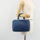 LOUIS VUITTON Epi Speedy 25 Hand Bag Toledo Blue M43015 LV Auth 179635-22
