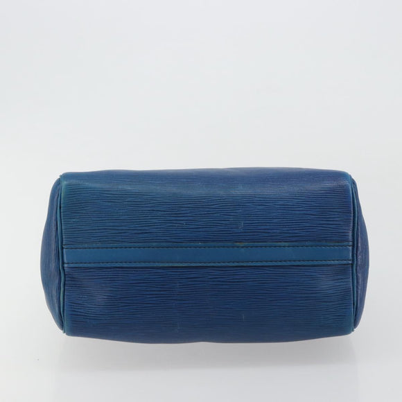 LOUIS VUITTON Epi Speedy 25 Hand Bag Toledo Blue M43015 LV Auth 179635