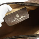 GUCCI GG Supreme Web Sherry Line Bag PVC Beige Gold 119 02 087 Auth 179638-17