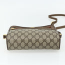 GUCCI GG Supreme Web Sherry Line Bag PVC Beige Gold 119 02 087 Auth 179638-5