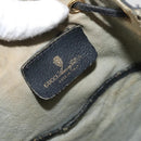 GUCCI GG Supreme Sherry Line Bag PVC Navy Gold Red 41 02 034 Auth 179646-18