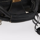 GUCCI GG Canvas Web Sherry Line Suitcase Black Gold Auth 179648-7
