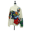 LOUIS VUITTON Knit Sweater Wool Multicolor LV Auth 179650M-1