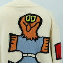 LOUIS VUITTON Knit Sweater Wool Multicolor LV Auth 179650M-12