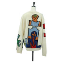 LOUIS VUITTON Knit Sweater Wool Multicolor LV Auth 179650M-2