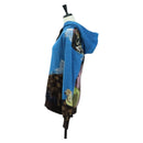 LOUIS VUITTON Knitted Hoodie Cotton Blue LV Auth 179652M-4