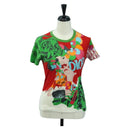 Christian Dior T Shirt Cotton Multicolor Auth 179653M-1