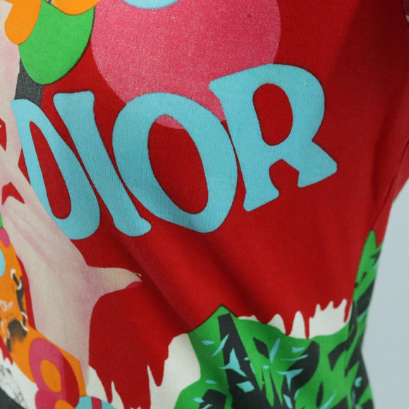 Christian Dior T Shirt Cotton Multicolor Auth 179653M