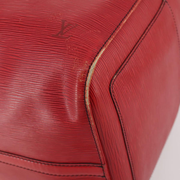 LOUIS VUITTON Epi Keepall 55 Boston Bag Red M42957 LV Auth 179665A