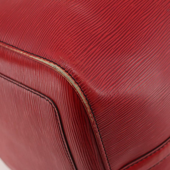 LOUIS VUITTON Epi Keepall 55 Boston Bag Red M42957 LV Auth 179665A