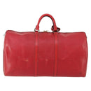 LOUIS VUITTON Epi Keepall 55 Boston Bag Red M42957 LV Auth 179665A-2