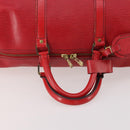LOUIS VUITTON Epi Keepall 55 Boston Bag Red M42957 LV Auth 179665A-7