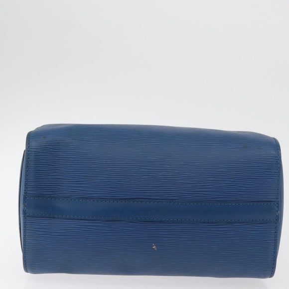 LOUIS VUITTON Epi Speedy 25 Hand Bag Toledo Blue M43015 LV Auth 179667A