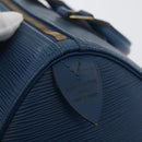 LOUIS VUITTON Epi Speedy 25 Hand Bag Toledo Blue M43015 LV Auth 179667A-19