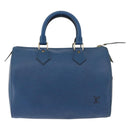 LOUIS VUITTON Epi Speedy 25 Hand Bag Toledo Blue M43015 LV Auth 179667A-13